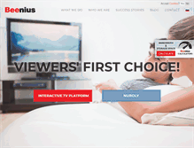 Tablet Screenshot of beenius.tv